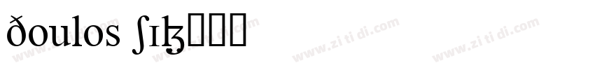 Doulos SIL字体转换
